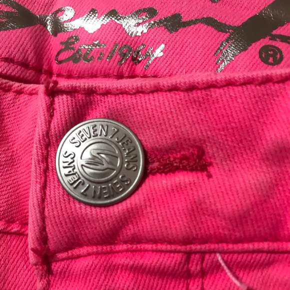 SEVEN 7 High Rise Skinny Denim Pants, Size 8 - Picture 7 of 13